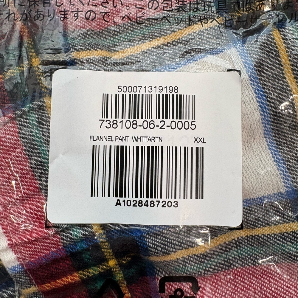 NWT Old Navy White Tartan Plaid Mid-Rise Flannel Pajama Pants for Women size XXL - Picture 4 of 7